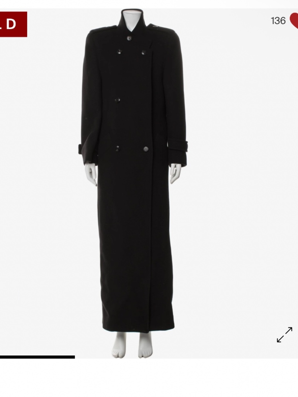 Saint Laurent Wool Coat
